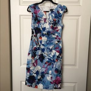 Adrianna Papelle Floral Print Midi Dress